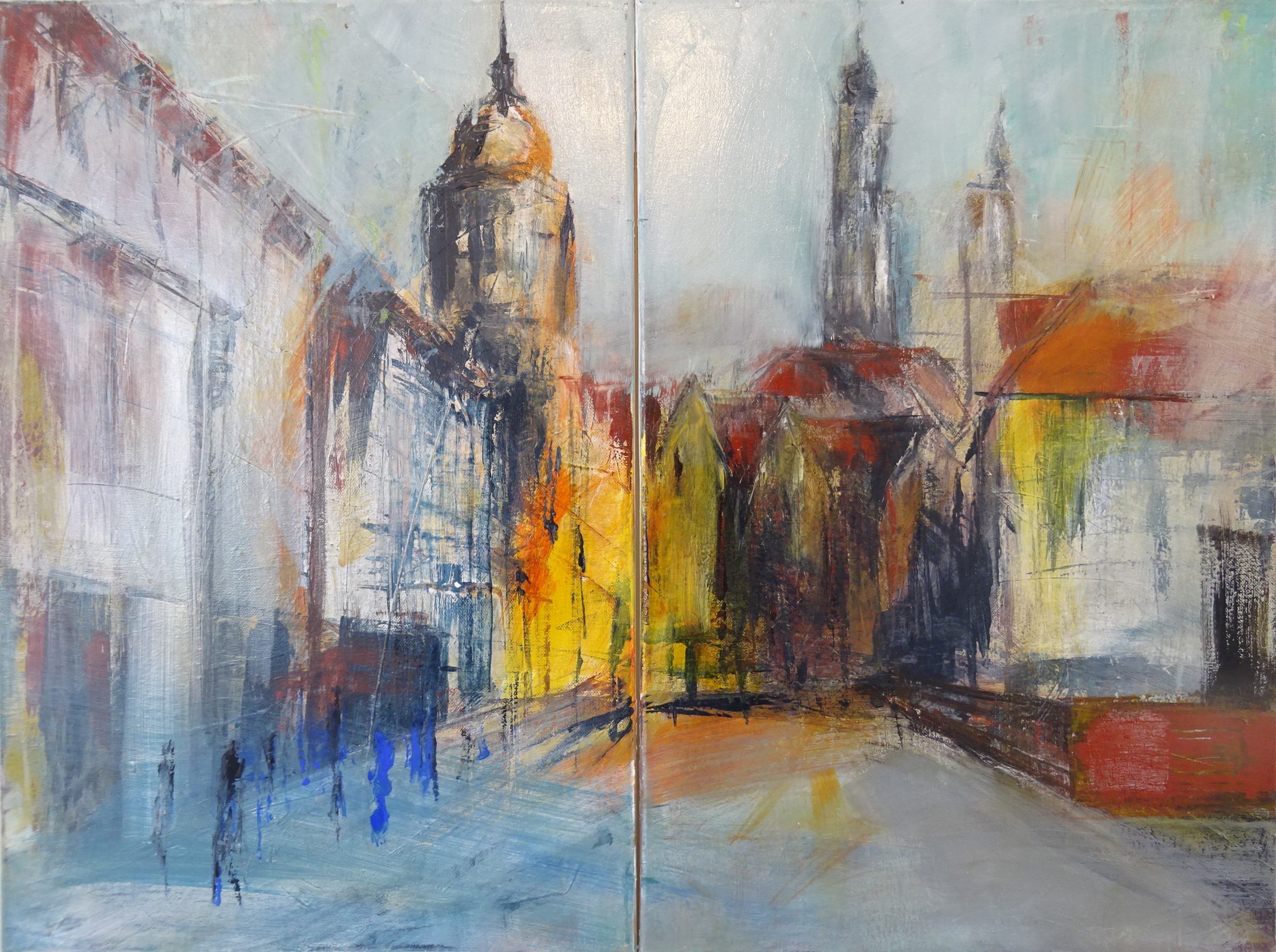 Bild von Franziska Morgner-Fanderl - Dresden, Acryl, 80 x 60